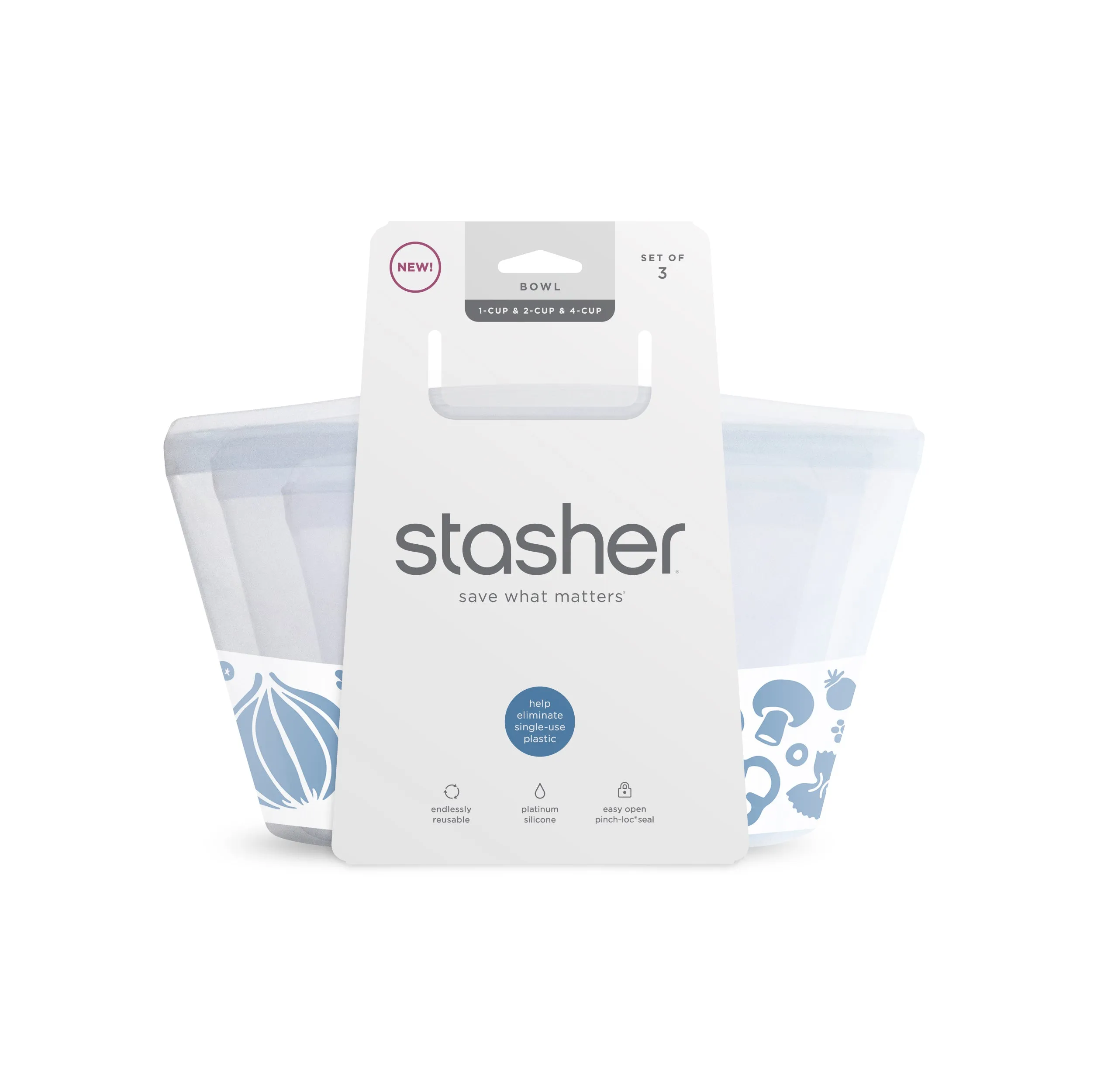 Starter Kit Reusable Silicone Bag Bundle