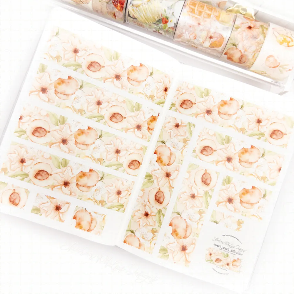 Sweet Peach 'Lane Packing' Satin Washi Tape 30mm fruit