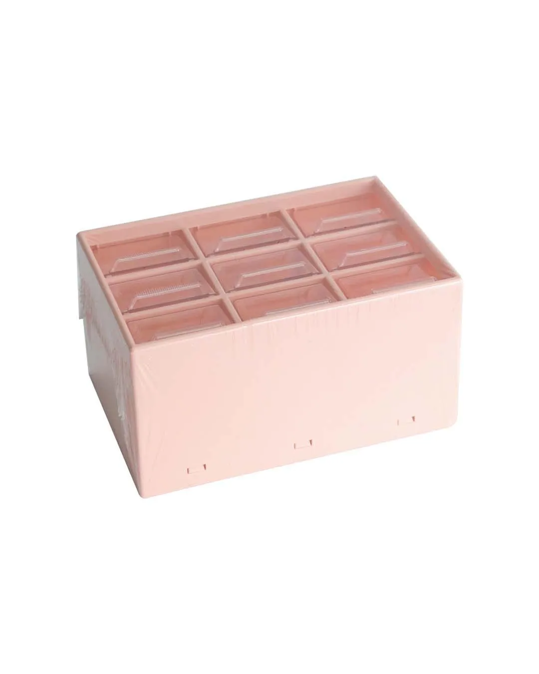 Table Organiser with Multiple Compartments, Peach, Plastic