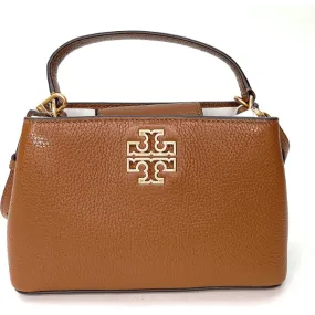 Tory Burch Britten Small Satchel Brown -TB136138