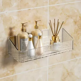 Transparent Shower Organizer Bathroom Storage Rack