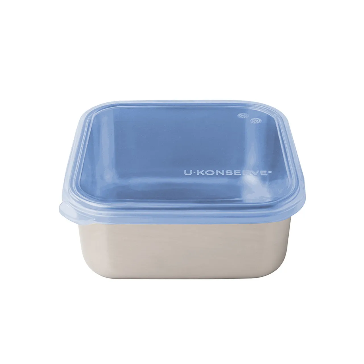 U-Konserve Square Stainless Steel To Go Container - 30oz / Assorted Lid Colours