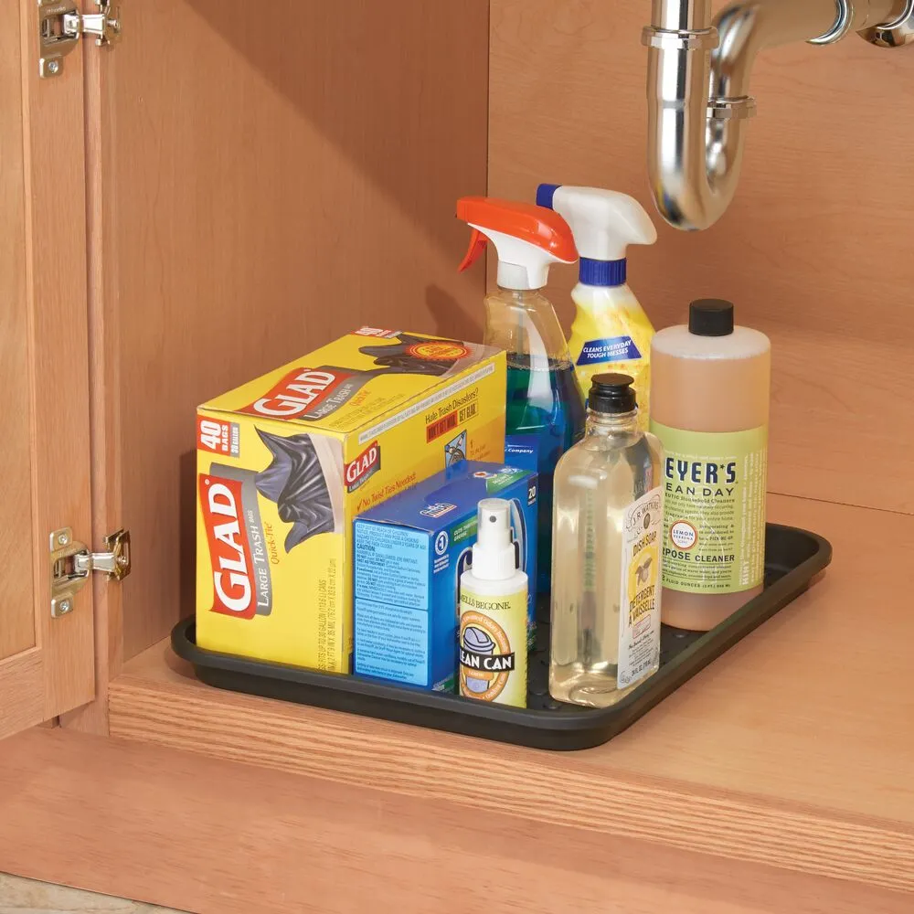 Under Sink Tray, Set of 2 Black