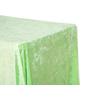 Velvet 90"x156" Rectangular Tablecloth - Mint Green