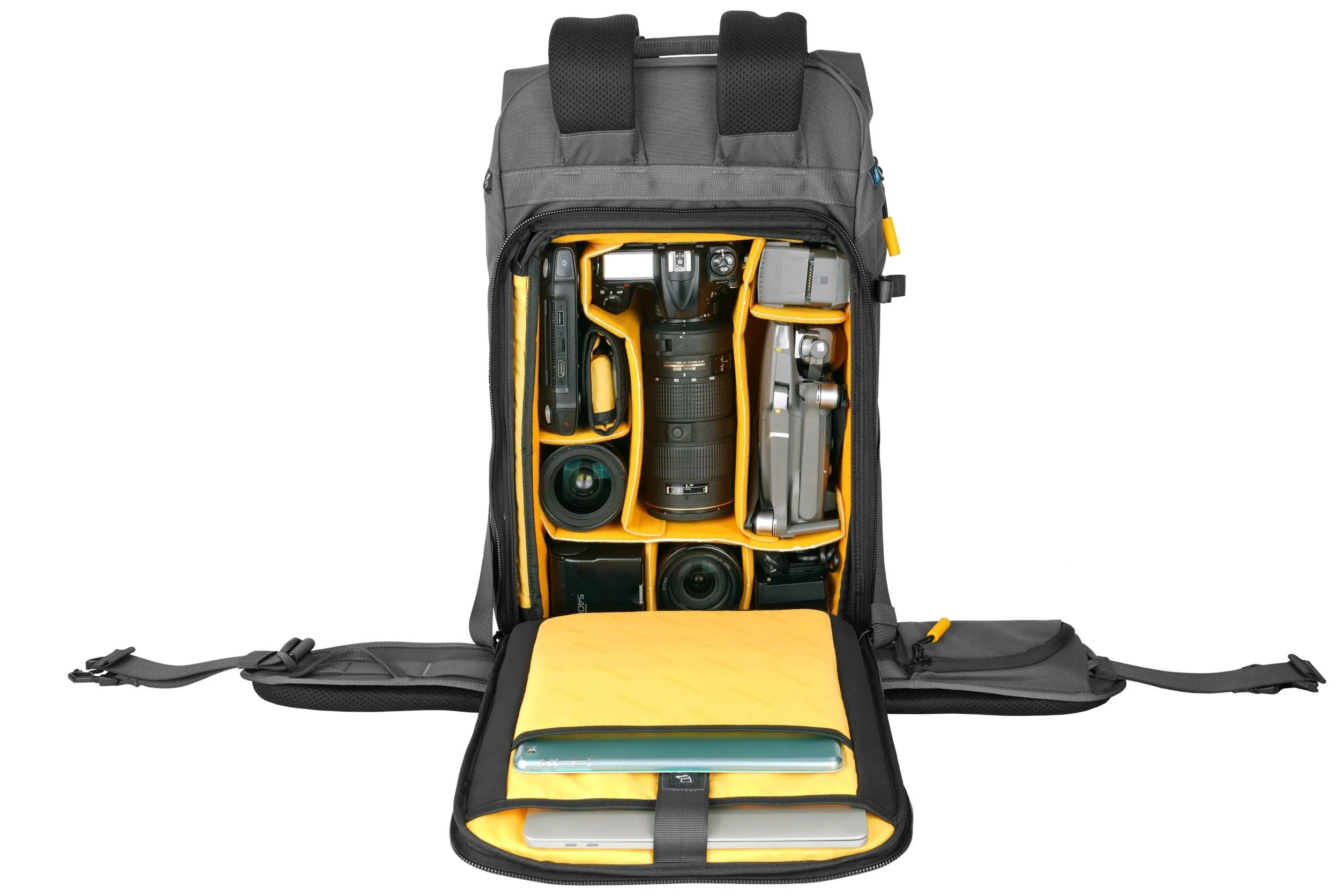 VEO Active 53 Gray Camera Backpack w/ USB Charger Connection