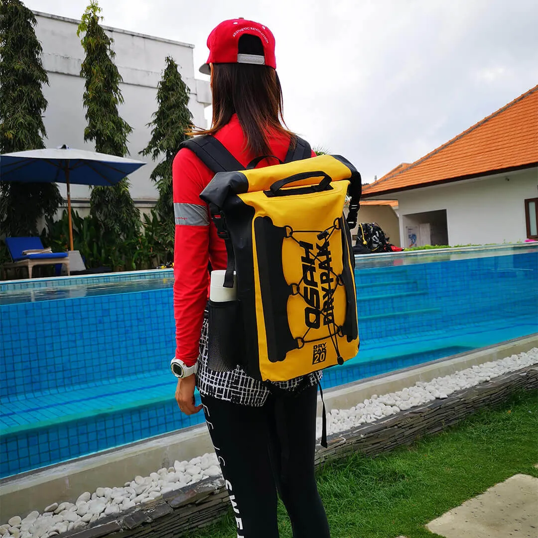 Waterproof Backpack 20L 40L Roll-Top Closure Dry Bag