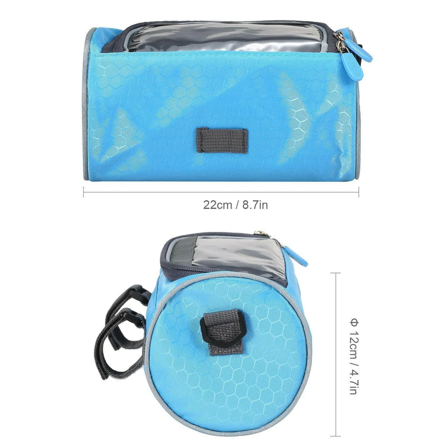 Waterproof Bike Handlebar Bag Bicycle Front Bag Touchscreen Phone Holder Bag Pack Shoulder Bag MTB Cycling Storage Bag Pannier