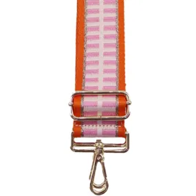 Webbing Bag Strap | Pink Orange Gold