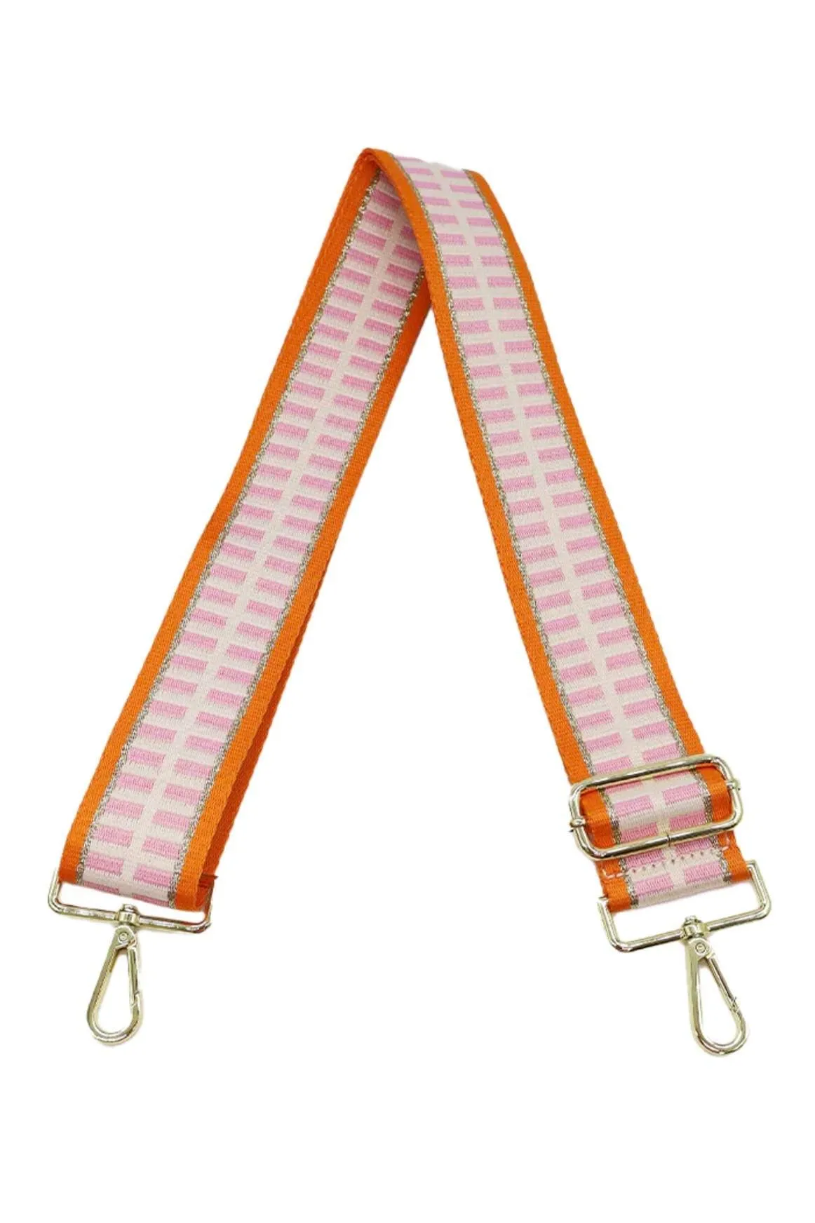 Webbing Bag Strap | Pink Orange Gold