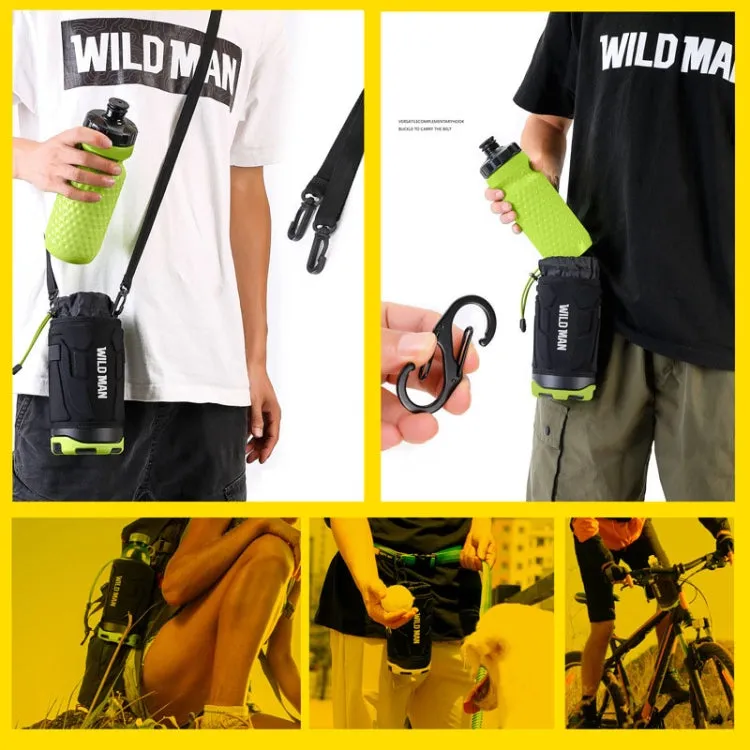 WILD MAN R1 1L Mountain Bike Water Bottle Bag Scooter Handlebar Tool Kit, Color: Black Red