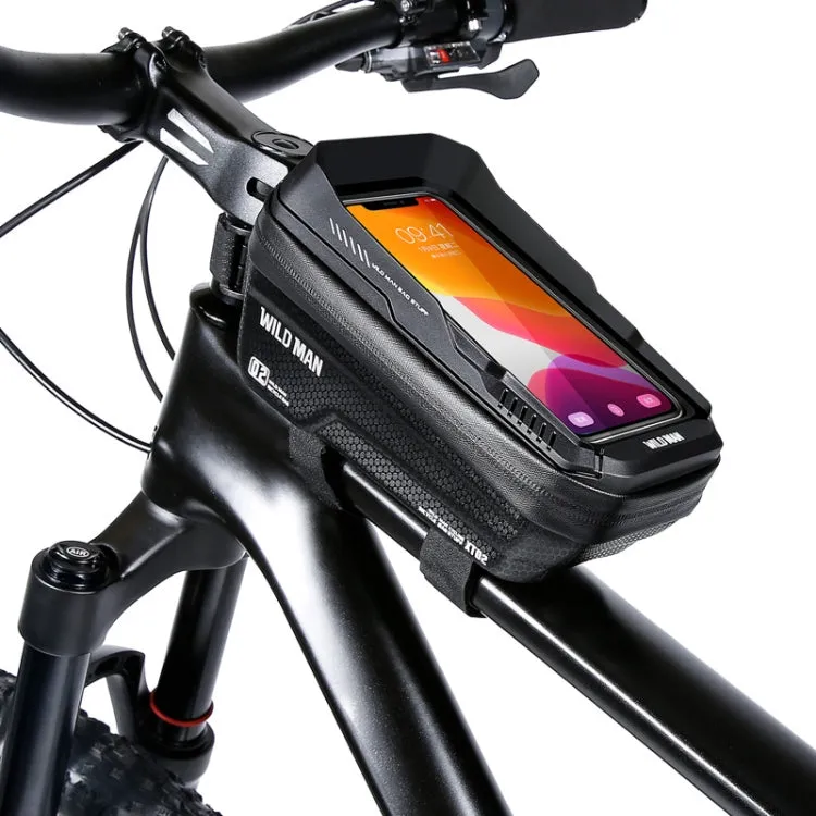 WILD MAN XT2 1L Bicycle EVA Hard Shell Waterproof Phone Touch Screen Beam Bag(Solar Pattern)