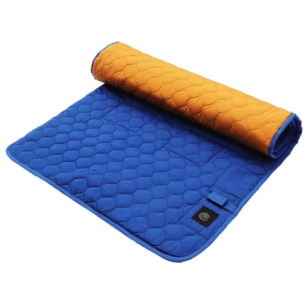 Winter USB Heating Sleeping Mat Camping Warming Mattress Temperature Adjustable Warm Tent Sleeping Mat Foldable Sleeping Pad