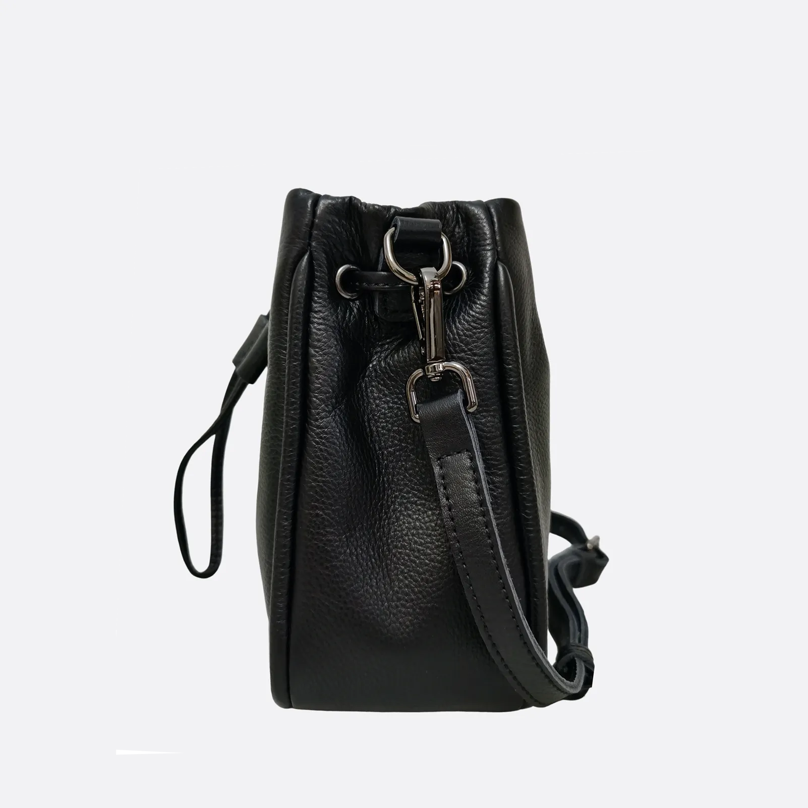 Women's genuine cowhide leather mini bucket bag V2