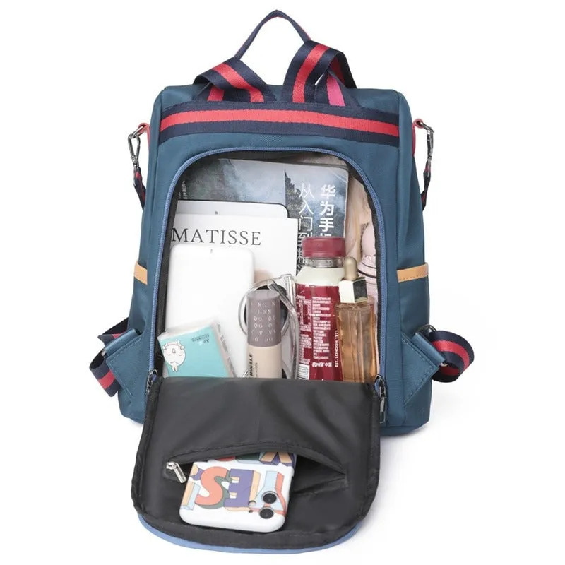 Women's Solid Anti-Theft Backpack