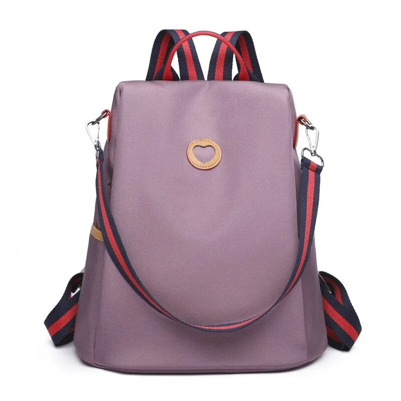 Women's Solid Anti-Theft Backpack