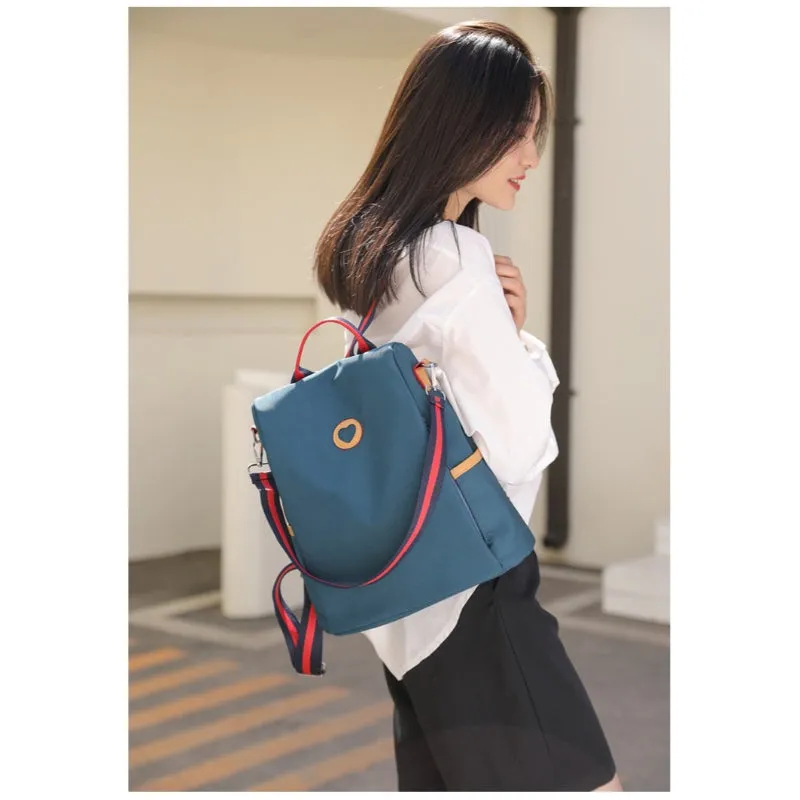 Women's Solid Anti-Theft Backpack