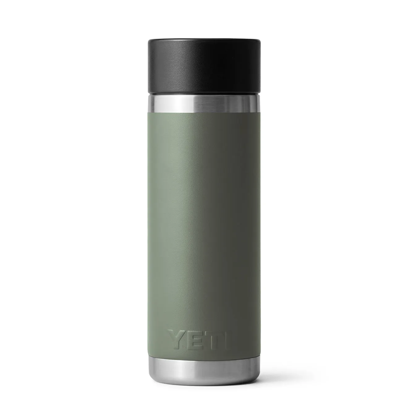 Yeti Rambler 18oz Bottle with HotShot Cap Camp Green