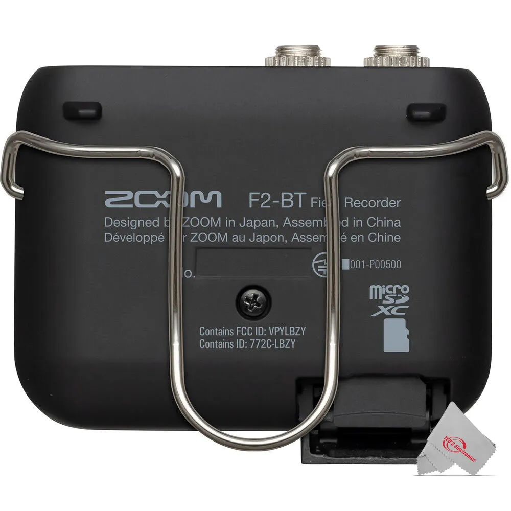 Zoom F2-BT Ultra Compact Bluetooth Enabled Portable Field Recorder with Lavalier Microphone